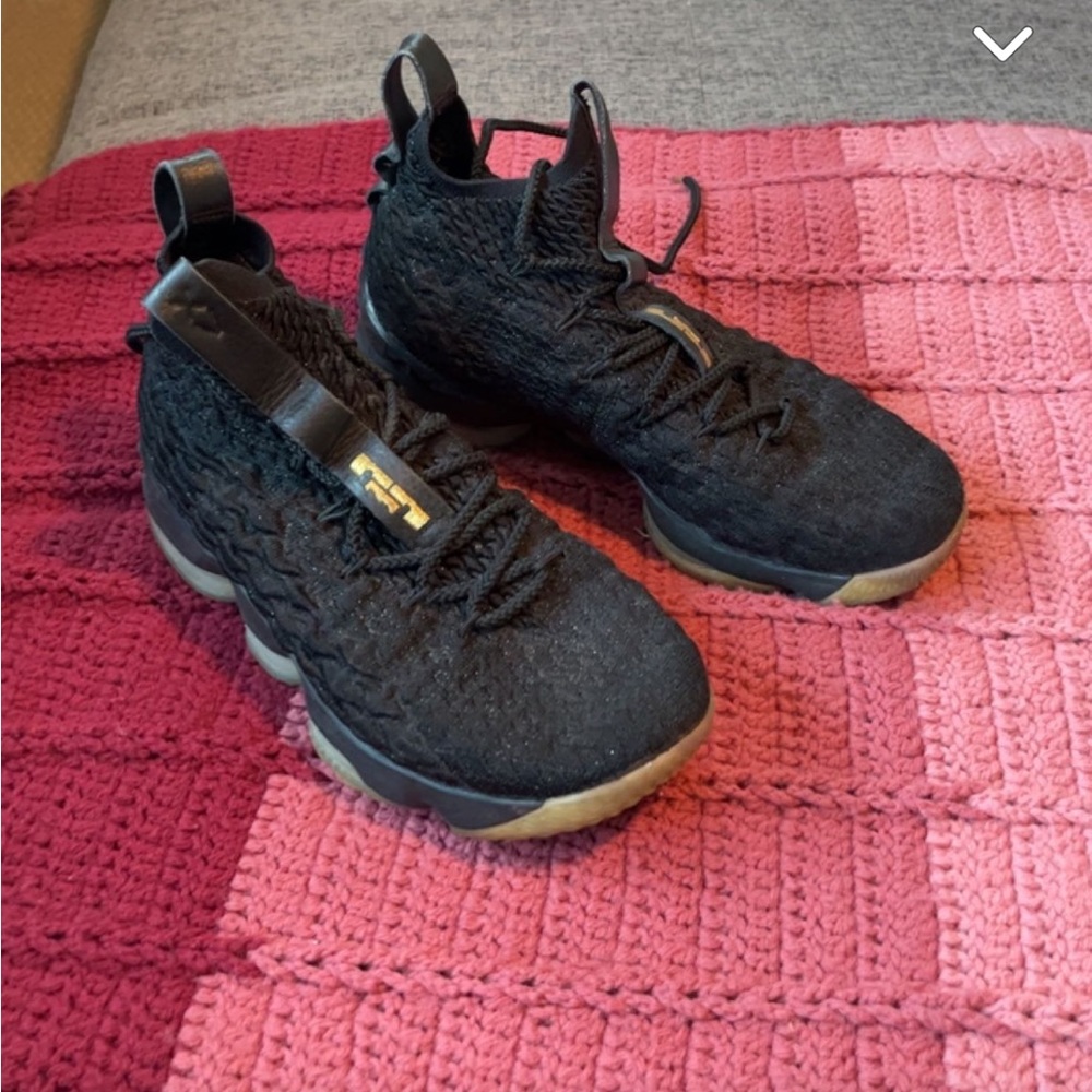 black and gold lebrons:)
